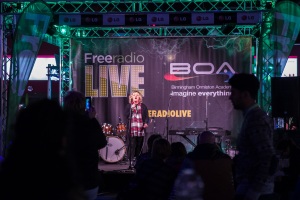 BOA student performs at Free Radio Live