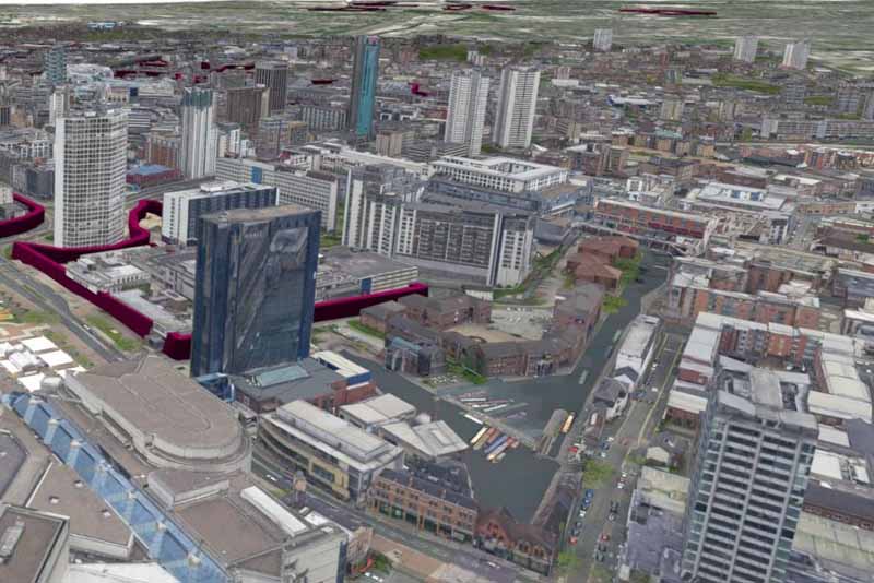 Birmingham 3D map 1
