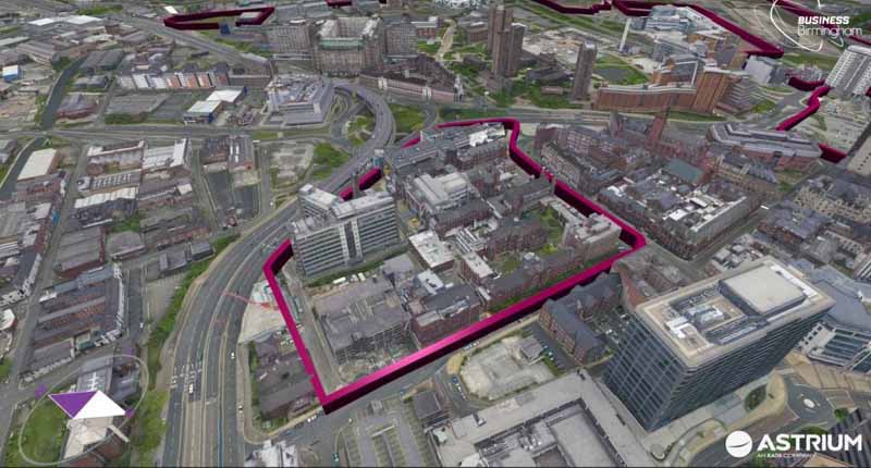 Birmingham 3D map 3