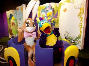 Caramel Bunny and Mr Cadbury's Parrot at Cadbury World