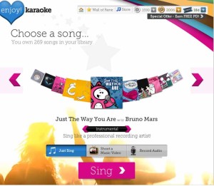 Enjoy Karaoke select song