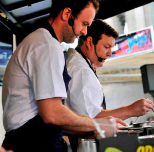 Glynn Purnell and David Colcombe cookery demonstration