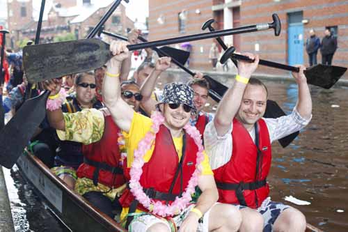 The 2012 Brindleyplace Dragon Boat races.