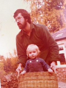With son Tom, now aged 37