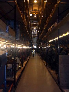 Inside Dollman Street warehouse