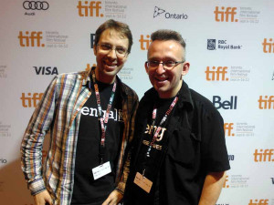 John Sear and Adam Russell of wallFour at the Toronto International Film Festival