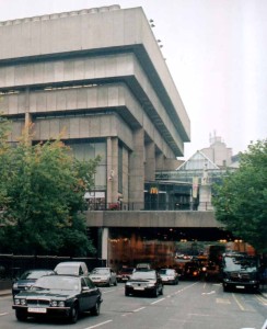 Traffic under the existing Birmingham Central Library