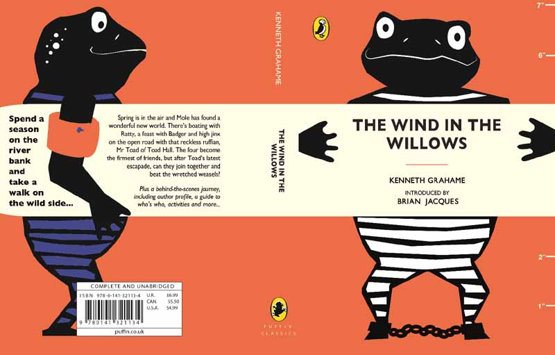 Vicky Mills' winning design for Puffin's The Wind in the Willows book cover