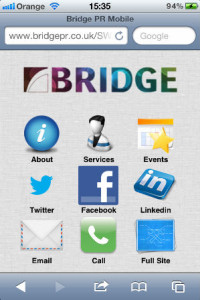 Bridge PR mobile web app