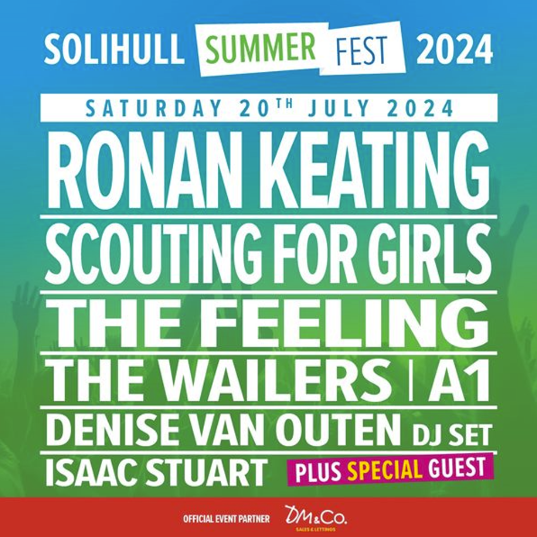 Win tickets for Solihull Summer Fest The Birmingham Press